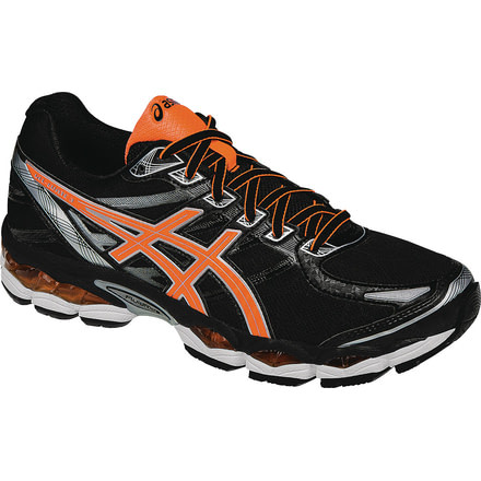 Gel-Elevate 3 Road Running Shoe - Mens-Black/Orange/Silver-Medium-8.5