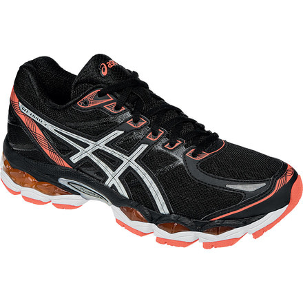 Gel-Elevate 3 Road Running Shoe - Womens-Black/Silver/Coral-Medium-6
