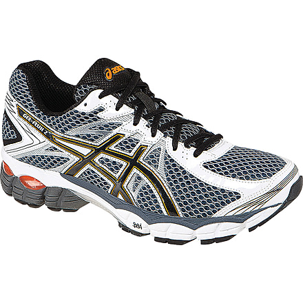 Gel-Flux 2 Road Running Shoe - Mens-Onyx/Black/Orange-Medium-10