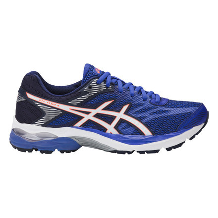 Asics Gel-Flux 4 Road Running Shoe - Women's-Blue Purple/White/Indigo Blue-Medium-6