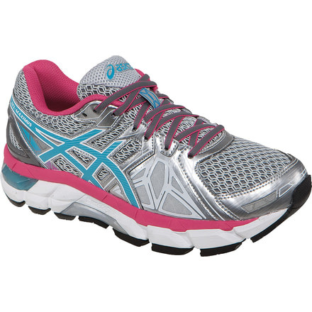 Gel-Fortify Road Running Shoe - Womens-Lightning/Turquoise/Cabernet-Medium-9.5