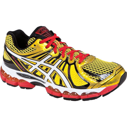 Asics Gel-Nimbus 15 Road Running Shoe - Men's-Yellow/Pearl/Red-10.5 US-Medium