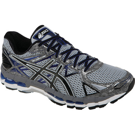 Gel-Surveyor 3 Road Running Shoe - Mens-Stone/Black/Blue-Medium-11