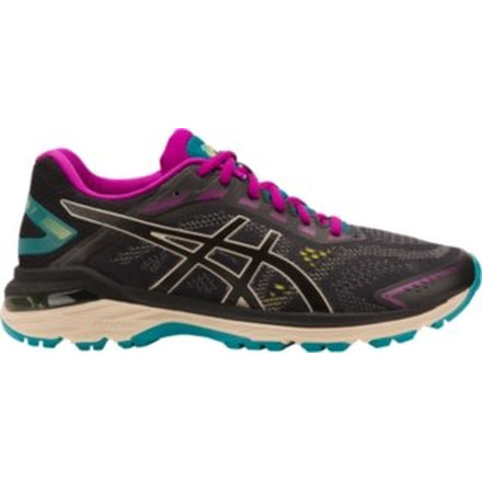 Asics GT-200 7 Trail Running Shoes - Womens, Black/Feather Grey, Medium, 9, 1012A161.001-9