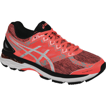 Asics GT-2000 4 Lite-Show Road Running Shoe - Women's-Coral/Silver/Black-Medium-6