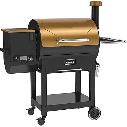 ASMOKE AS700E Pellet Grill and Smoker, Gold, Large, GR06012USAS