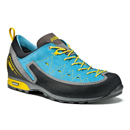 Asolo APEX Approach Shoe - Womens, Donkey/Cyan Blue, 9.5, A12027 0065200095