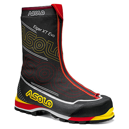 Asolo Eiger XT EVO GV Mountaineering Boots - Unisex, Black/Red, 13, A01048-392-130