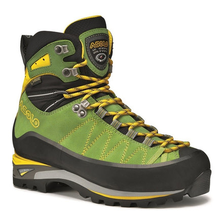 Asolo ELBRUS Mountaineering Shoe - Womens, Lime/Mimosa, 10 A01029    0018300100