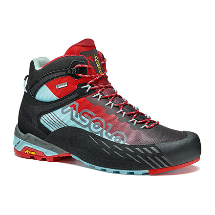 Asolo Eldo MID GV ML Hiking Boots - Womens, Celadon/Poppy Red, 7, A01067-032-070