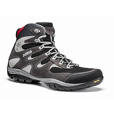 Asolo Piuma Hiking Boot - Mens-Elephant/Black-Medium-8 US