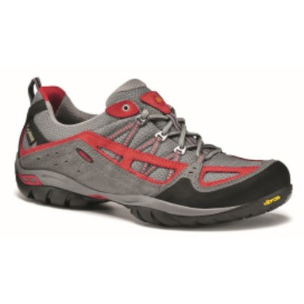 Asolo Plasmic Hiking Shoe - Mens-Donkey/Fire Red-Medium-9.5 US