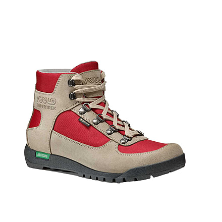 Asolo Supertrek GV Hiking Shoes - Womens, Earth Beige/Chilired, 6.5, A25501-154-080