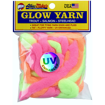 Atlas-Mike's UV Glow Yarn, 12ft, Assorted, 77008