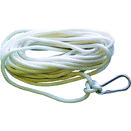 Attwood Marine Anchor Line Wht Twis Nylon w/Hook 3/8inx50ft, 11707-7