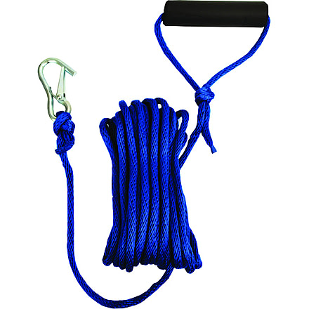 Attwood Marine Attwood Launch Line 5/16in x 30ft w/Snap Hook &amp; Foam Grip, Black, 11732-7