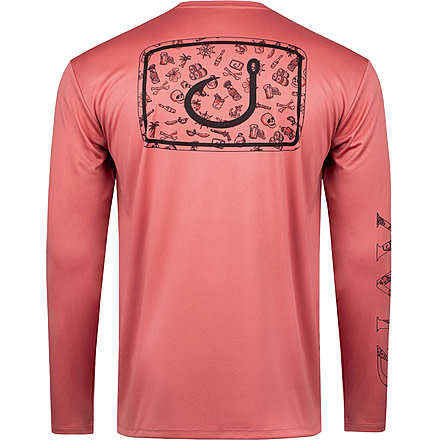 AVID Sportswear Blackbeard Icon Avidry Long Sleeve Shirt - Mens, Brick, 2XL, MK32424BRK2X