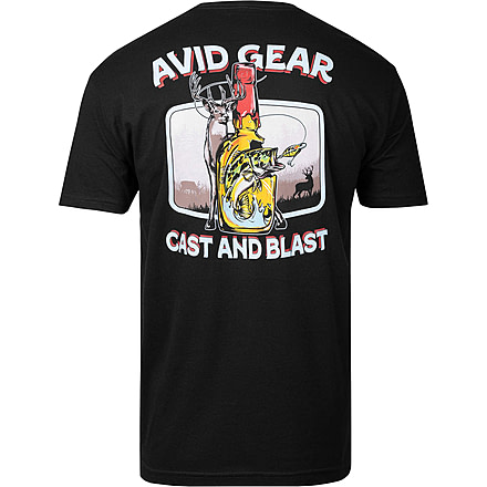 AVID Sportswear Cast And Blast T-Shirt - Mens, Black, Large, MT32403BLKLG
