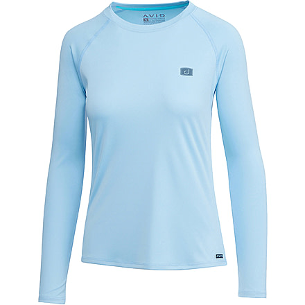 AVID Sportswear Core Avidry Long Sleeve Shirt - Womens, Sky, Large, WK12400SKYLG