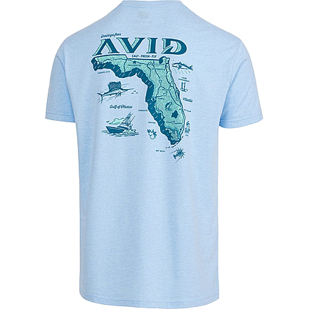 AVID Sportswear Florida Locals T-Shirt - Mens, Heather Sky, Large, MT12416HSKLG