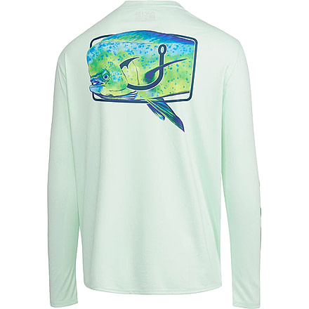 AVID Sportswear Mahi Hook Avidry Long Sleeve Shirt - Mens, Seafoam, 2XL, MK12420SFM2X