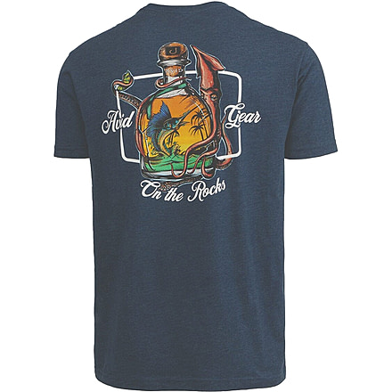 AVID Sportswear Squid Row T-Shirt - Mens, Heather Navy, Large, MT12411HNYLG