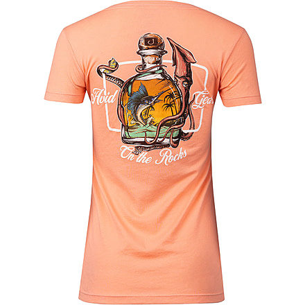 AVID Sportswear Squid Row T-Shirt - Womens, Light Orange, Large, WT12400LORLG