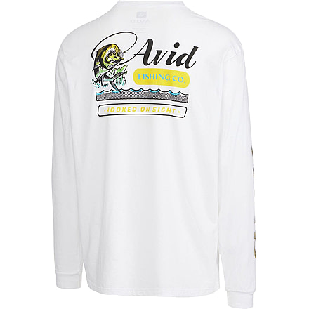 AVID Sportswear Treasure Long Sleeve T-Shirt - Mens, White, Large, MT12421WHTLG
