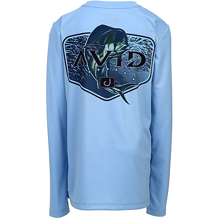 AVID Sportswear Youth Payout Avidry Long Sleeve Shirt - Boys, Sky, Medium, YK12401SKYMD