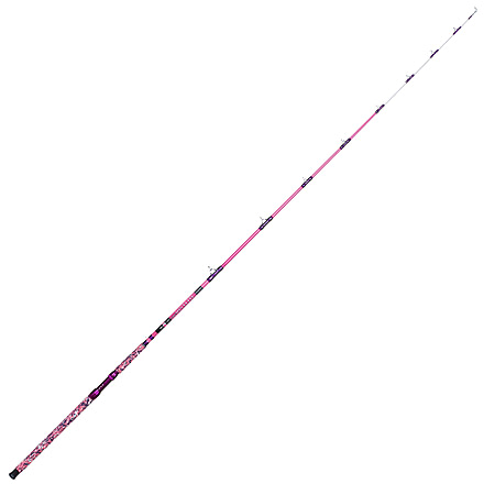 B&M Lady Elite 7.5' 1 pc Pink Catfish Rod, Purple Alum reel seat, stainless steel guides EVA handle, Med Heavy Action, LSCEL75C
