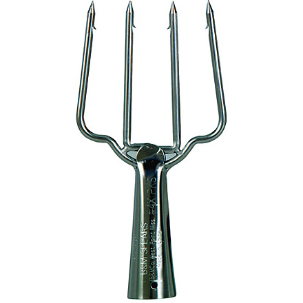 B'n'M Stainless Steel Spear, 4-Tine Skin Pack, 7in, 4XPKS