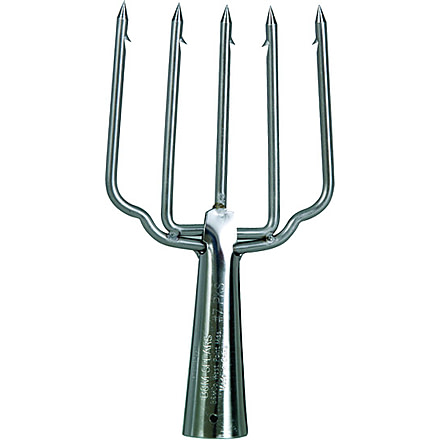 B'n'M Stainless Steel Spear, 5-Tine Skin Pack, 8-1/2in, 7PKS