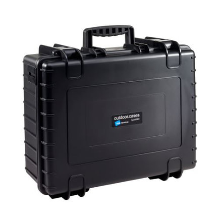 B&amp;W International Type 6000 Black Outdoor Case With Custom DJi3 Phantom Custom Insert, Black, Medium 6000/B/DJI3