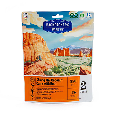 Backpackers Pantry Chiang Mai Coconut Curry with Beef, 2 Servings, 102311