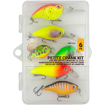 Bad River Panfish Fishing Crank Kit - Hardbox, 6 Pack, BRPCK-6