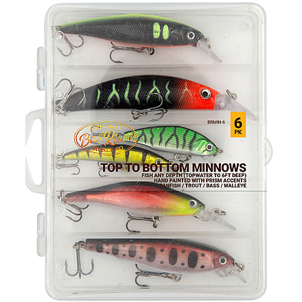 Bad River Top-To-Bottom Minnows - Hardbox, 6-Pack, BRMIN-6