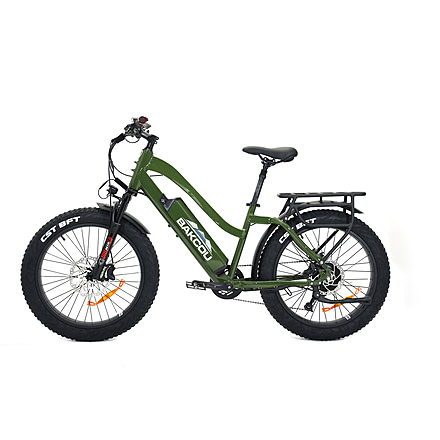Bakcou Flatlander Step-Through 24in 17.5ah eBike, Matte Army Green, 9508553496796
