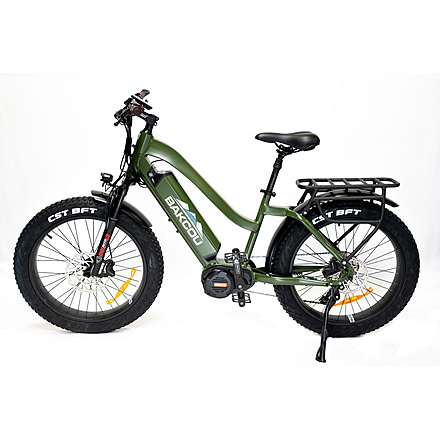 Bakcou Mule Step-Through 24in 19.2ah eBike, Matte Army Green, 9501219563559