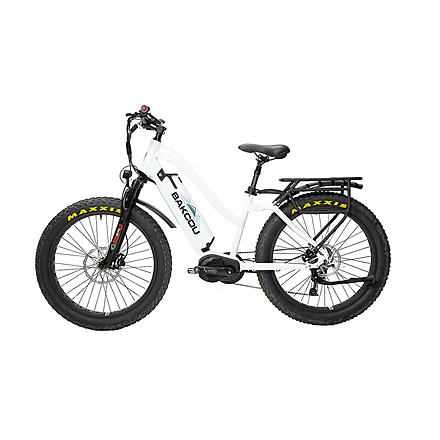 Bakcou Mule Step-Through 26in 17.5ah eBike, Gloss White, 9505823635923