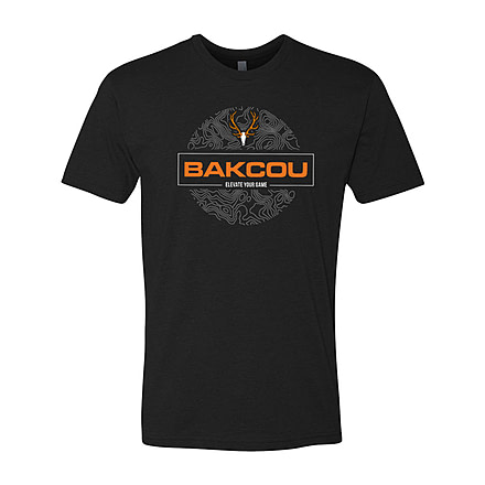 Bakcou Topo Tee Shirt, Black, Small, 9508423681352