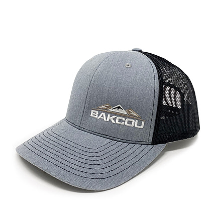 Bakcou Trucker Hat, Light Gray/Black, 9501611918117