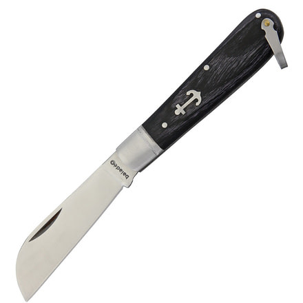 Baladeo Breizh Anchor Folder Folding Knife,3in,Black,Stamina Wood Handle BALECO061