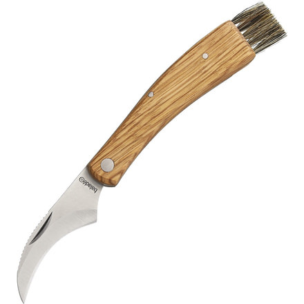 Baladeo Mushroom Knife Zebra Wood Folding Knife,2.75in,Stainless Steel,Standard Edge,Brown,Zebra Wood Handle BALECO029
