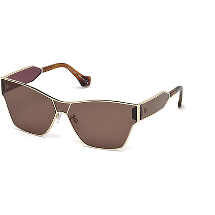 Balenciaga BA0095 Sunglasses - Gold Frame Color, Brown Lens Color