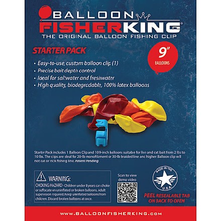 Balloon Fisher King Starter Pack w/9in Balloons, 408