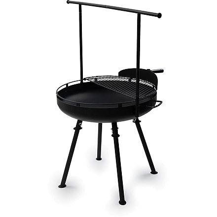 Barebones Cowboy Fire Pit Grill - 30in w/ Adjustable Legs, CKW-450