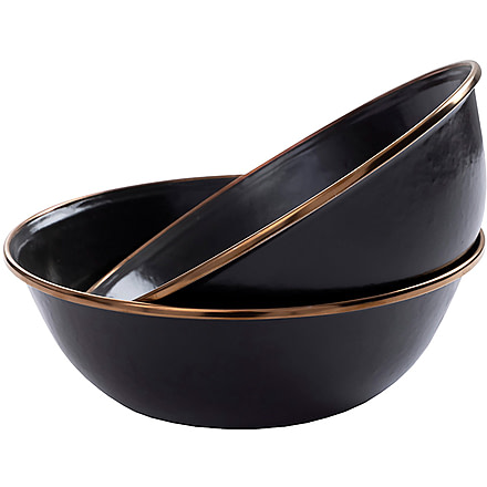 Barebones Enamel Bowl Set, Charcoal, CKW-340