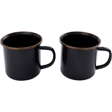 Barebones Enamel Cup Set, 16oz, Charcoal, CKW-343