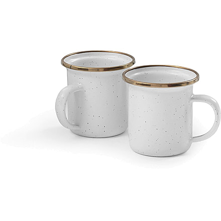 Barebones Enamel Espresso Cup - Set of 2, Eggshell, 4oz, CKW-394