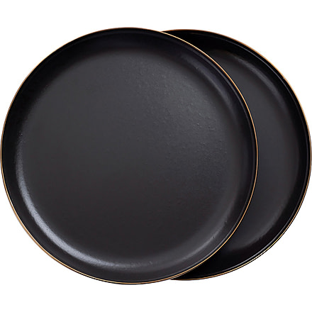 Barebones Enamel Plate Set, Charcoal, CKW-341